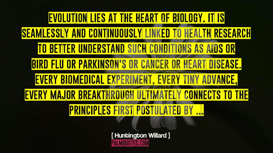 Biomedical quotes by Huntington Willard
