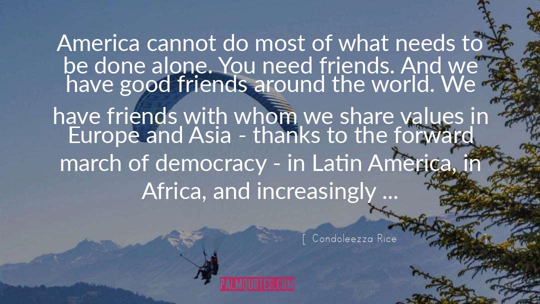 Bioregionalism Africa quotes by Condoleezza Rice