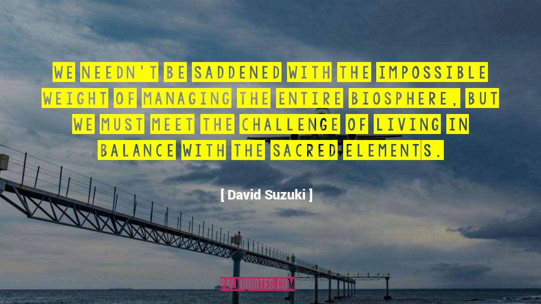 Biosphere quotes by David Suzuki