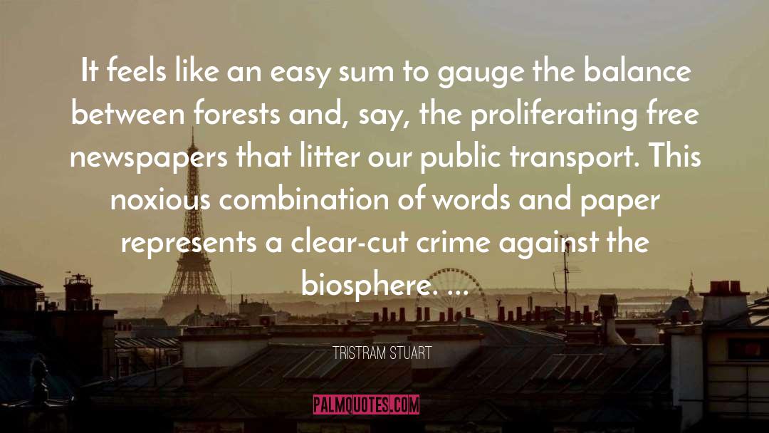 Biosphere quotes by Tristram Stuart