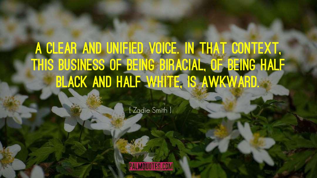 Biracial quotes by Zadie Smith