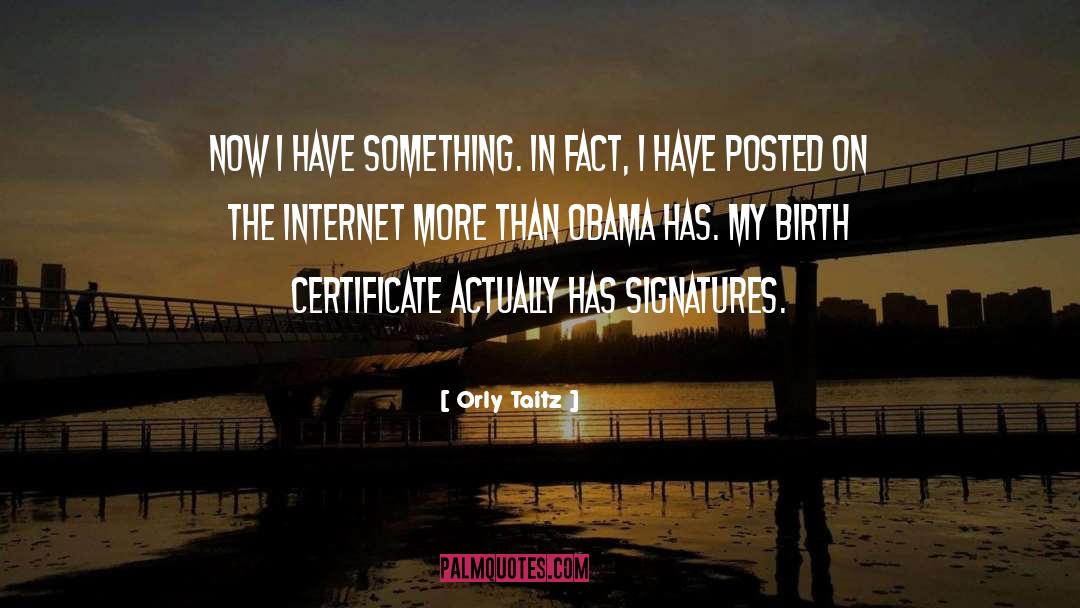 Birth Certificate quotes by Orly Taitz