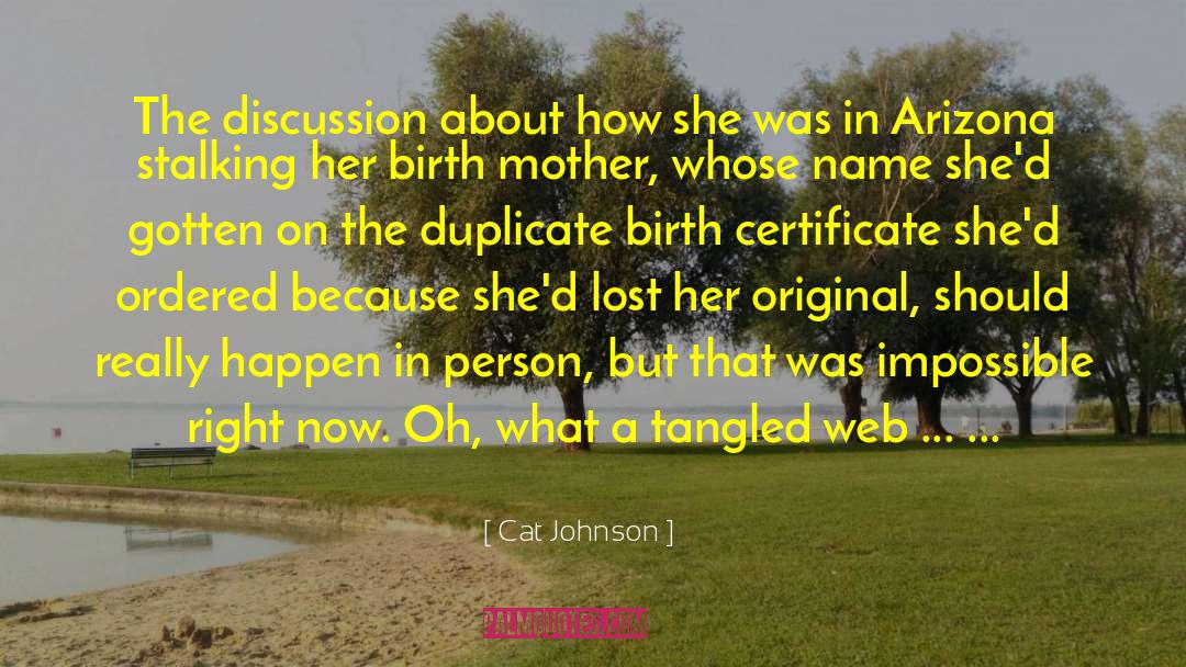 Birth Certificate quotes by Cat Johnson