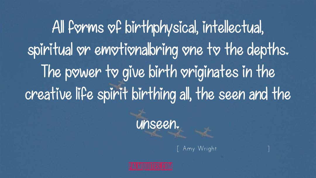 Birth quotes by Amy Wright