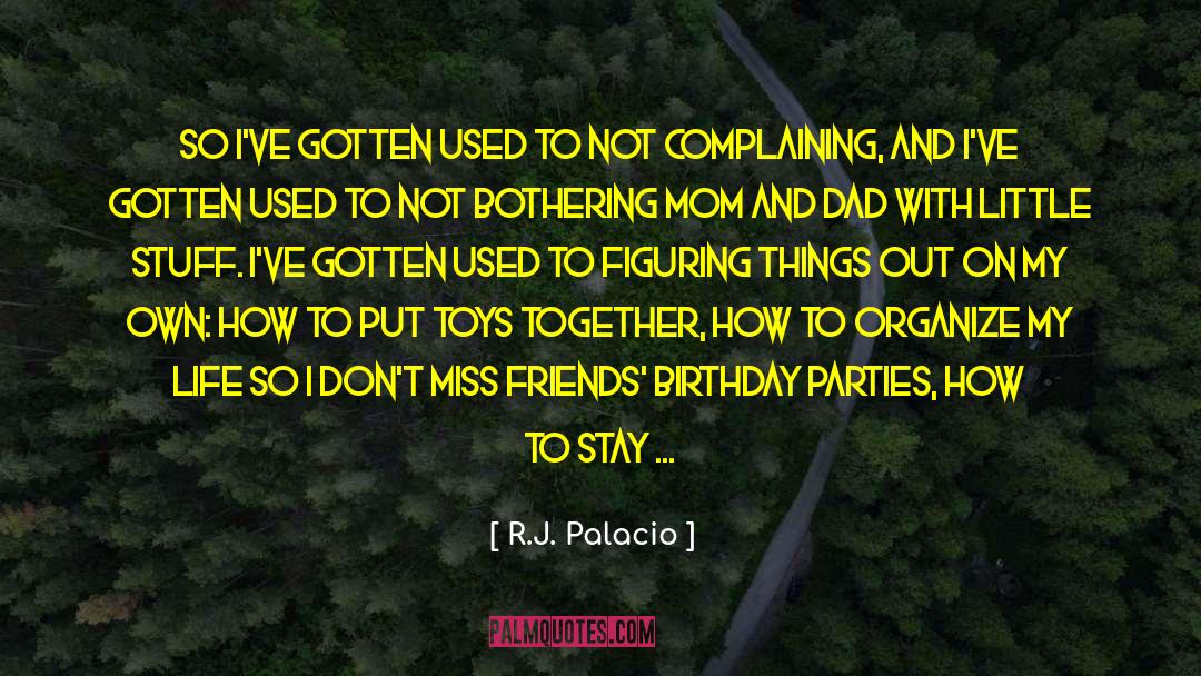 Birthday Parties quotes by R.J. Palacio