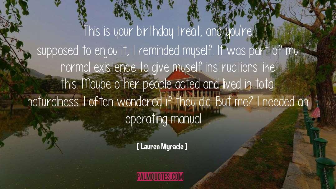 Birthday Treat quotes by Lauren Myracle