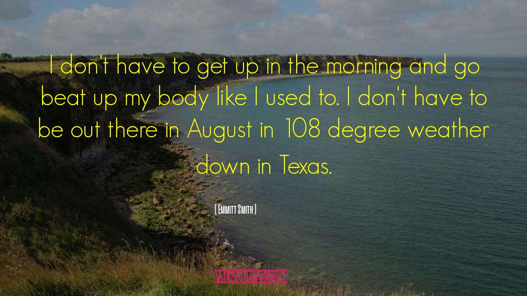 Birthday Weather quotes by Emmitt Smith