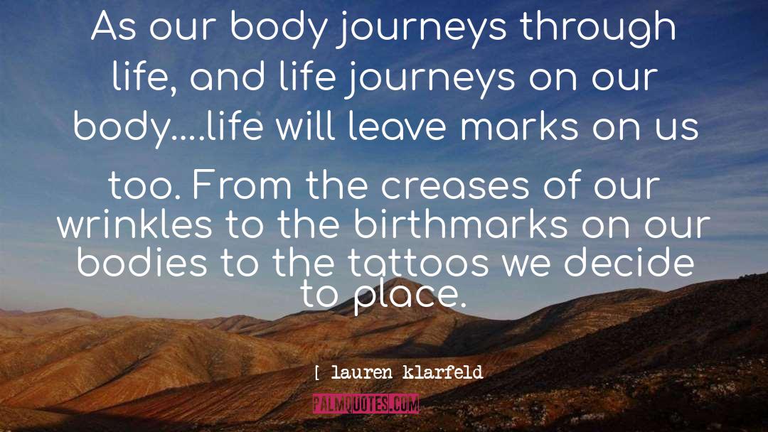 Birthmarks quotes by Lauren Klarfeld