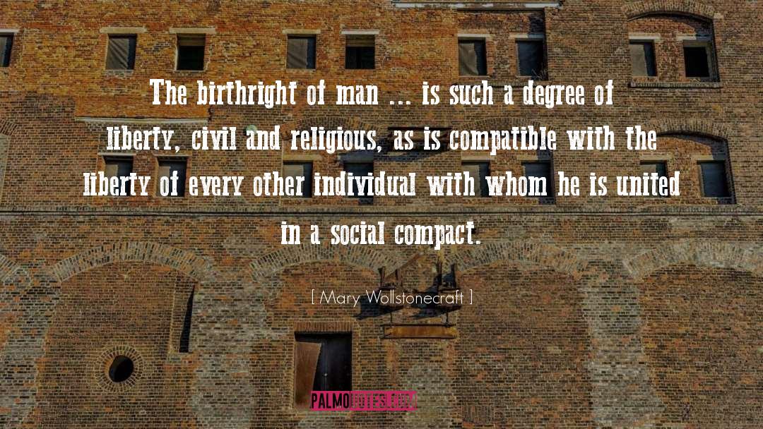 Birthright quotes by Mary Wollstonecraft