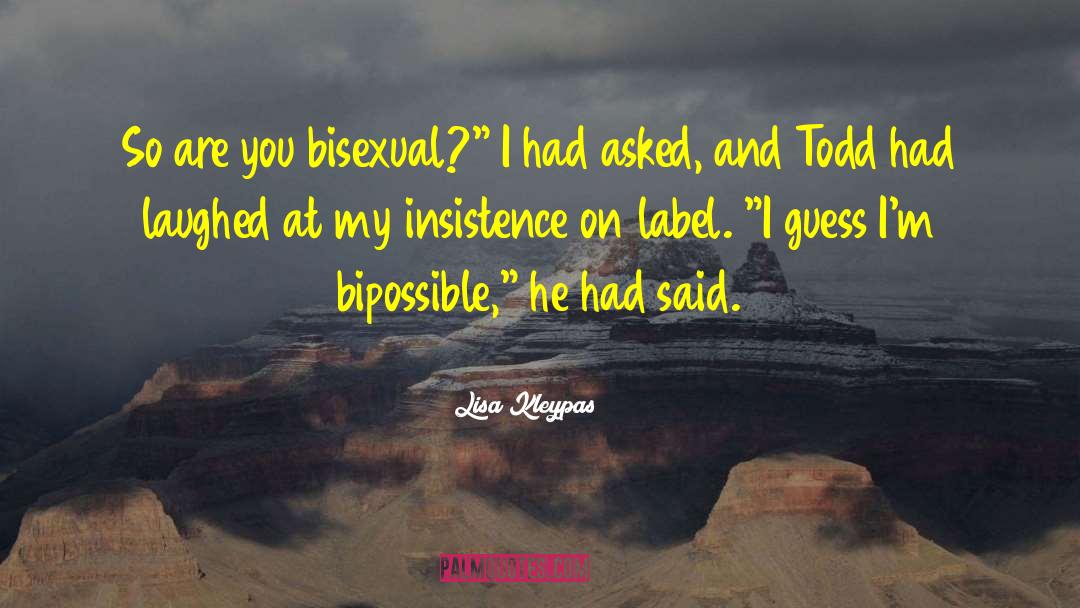 Bisexual quotes by Lisa Kleypas