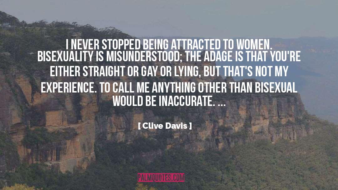Bisexual quotes by Clive Davis