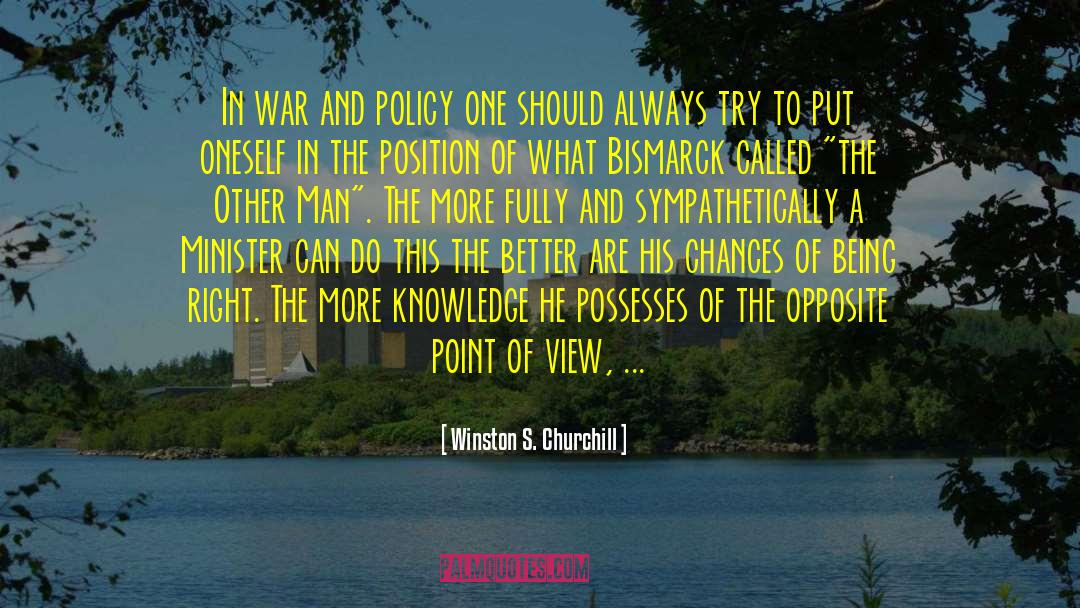 Bismarck quotes by Winston S. Churchill