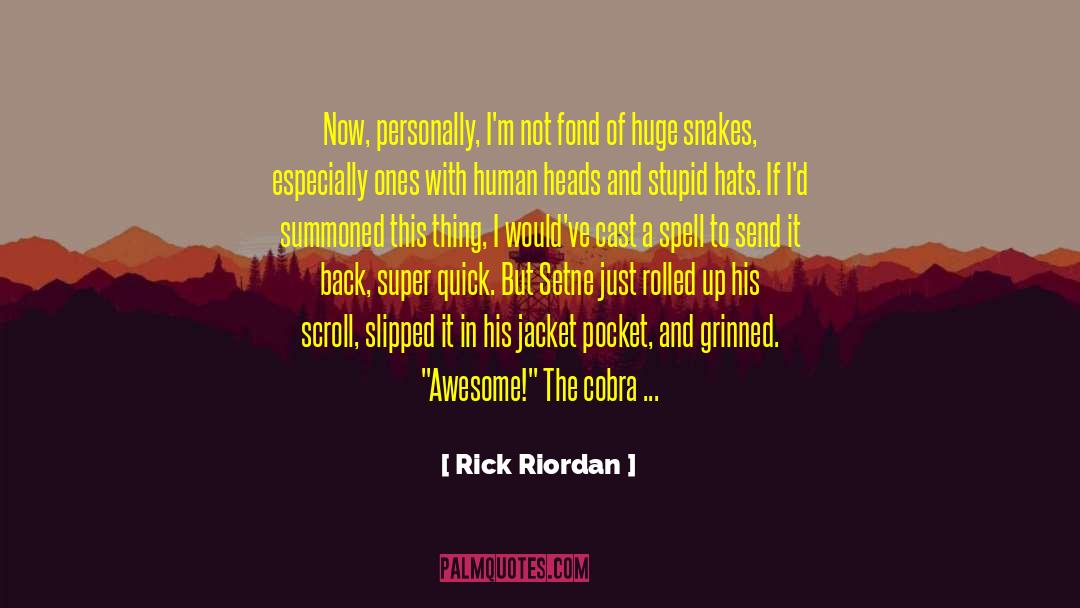 Bitchy But Awesome quotes by Rick Riordan