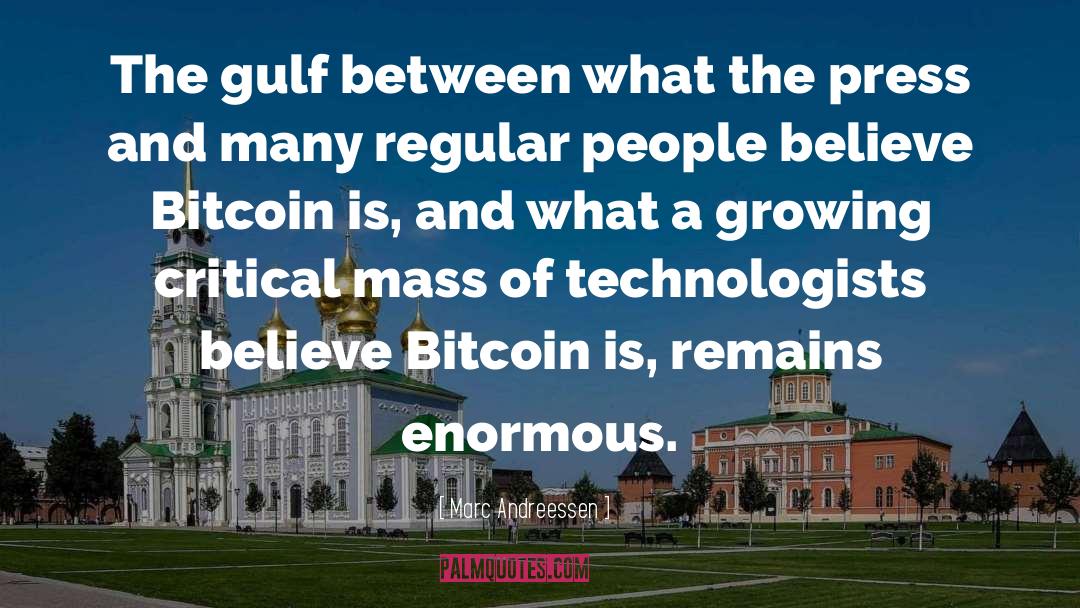 Bitcoin quotes by Marc Andreessen