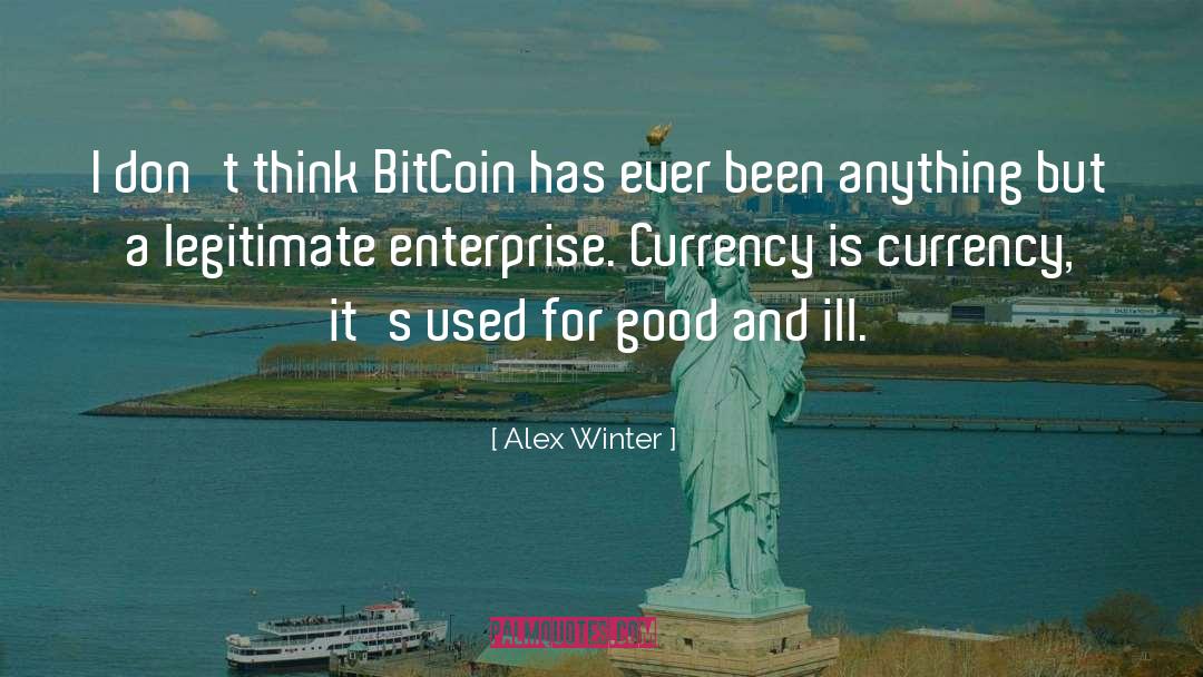 Bitcoin quotes by Alex Winter