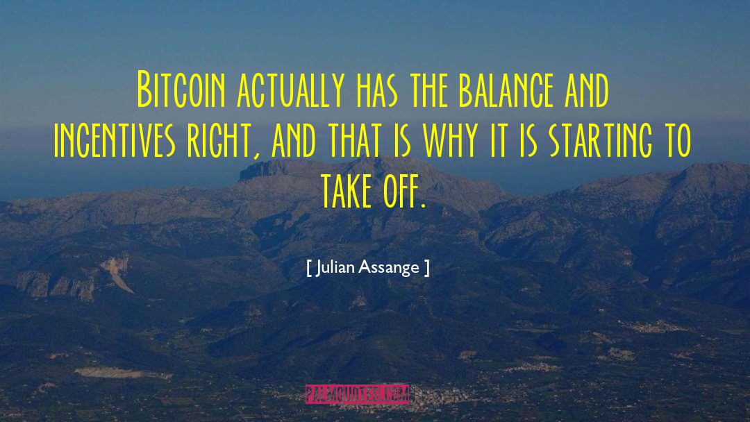 Bitcoin quotes by Julian Assange