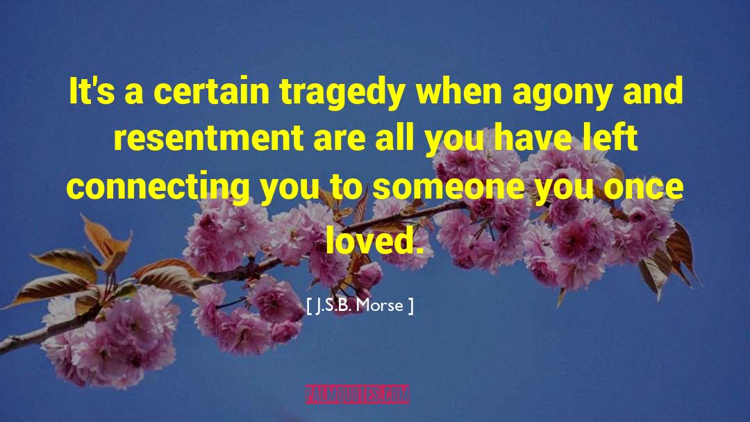 Bitterness And Resentment quotes by J.S.B. Morse