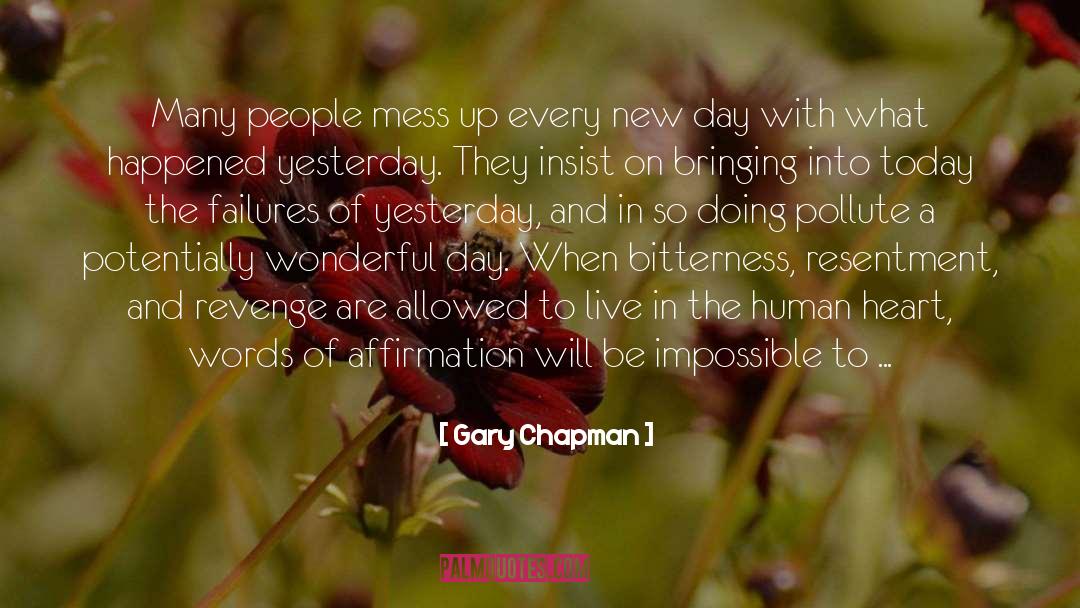 Bitterness quotes by Gary Chapman