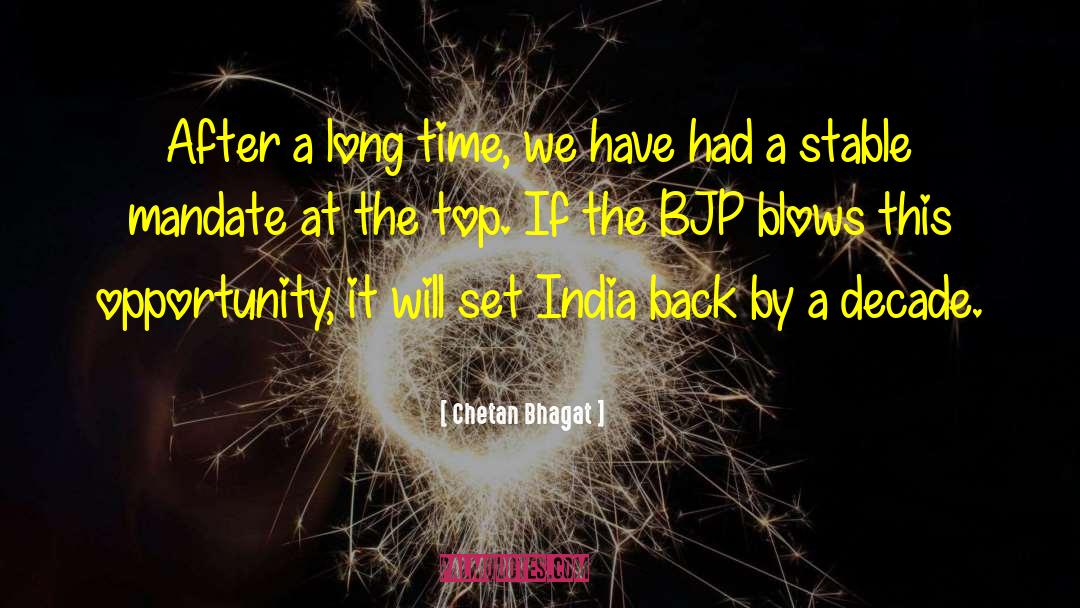 Bjp quotes by Chetan Bhagat