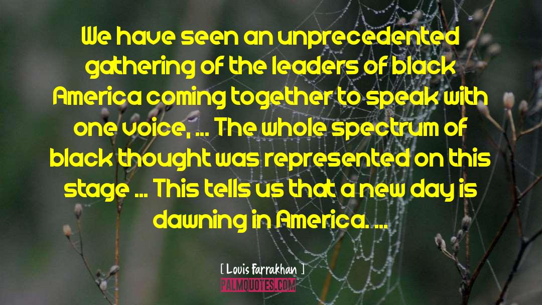 Black America quotes by Louis Farrakhan