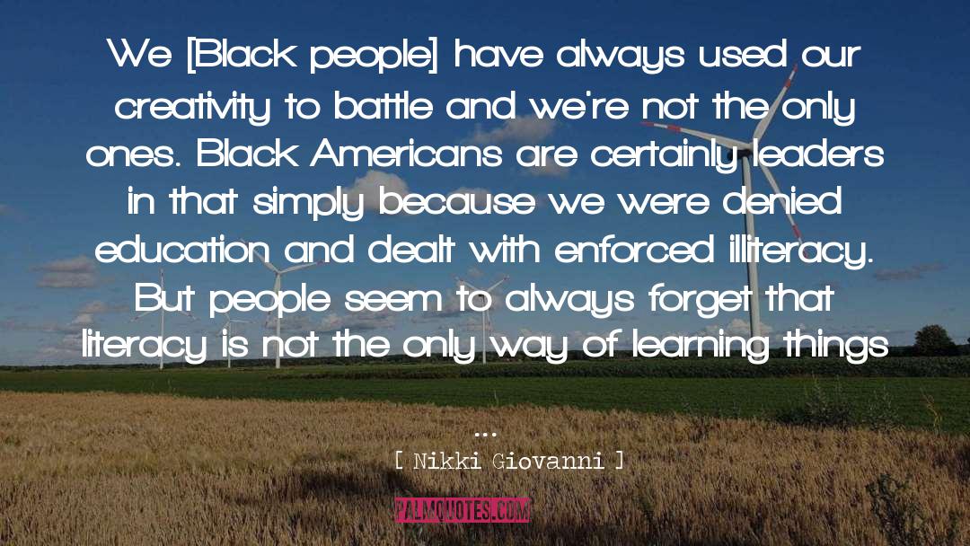 Black Americans quotes by Nikki Giovanni