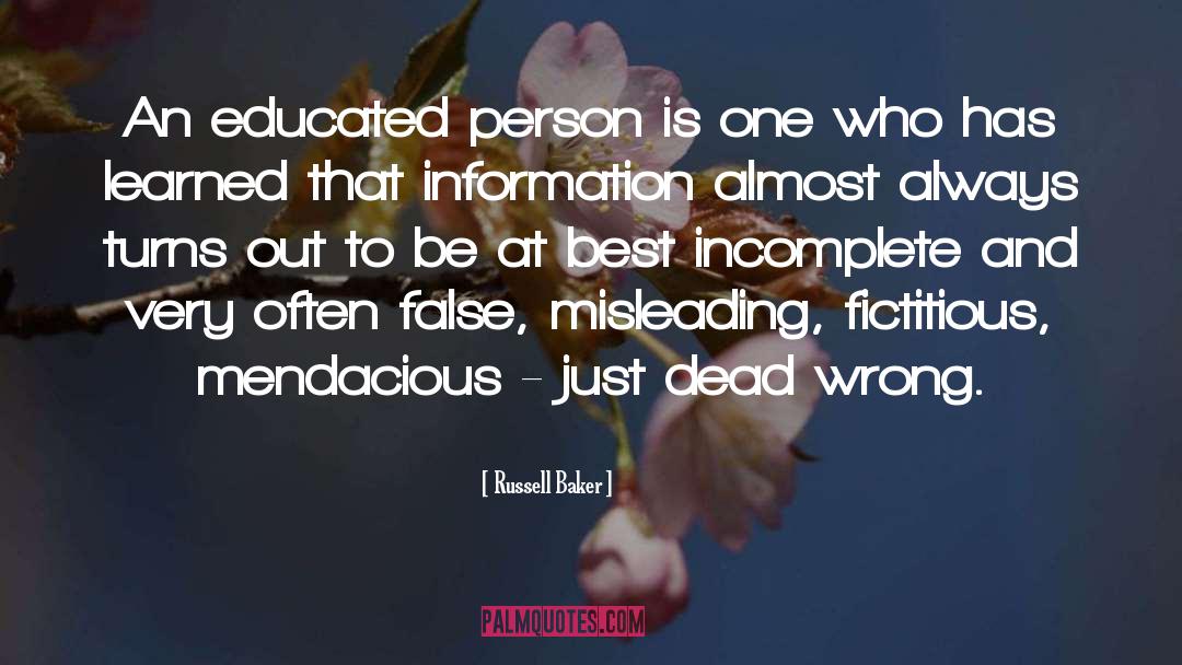 Black And Educated quotes by Russell Baker
