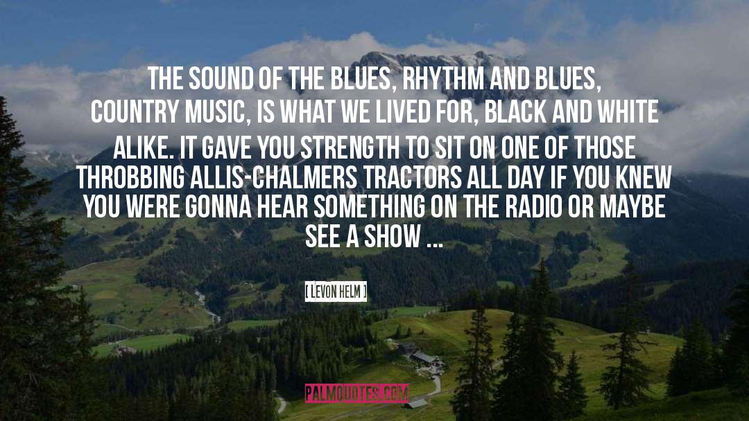 Black And White quotes by Levon Helm