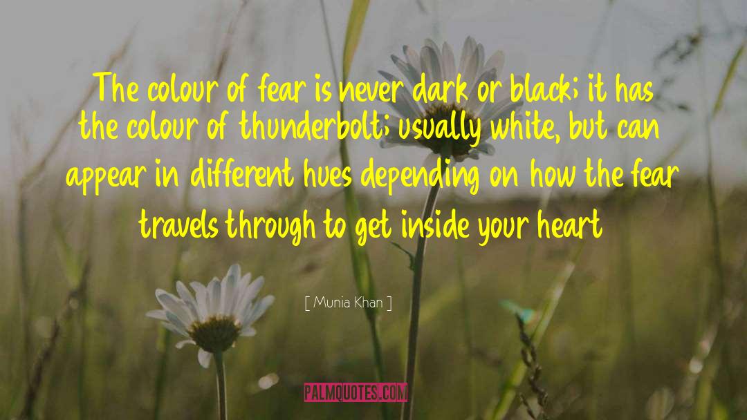 Black Color quotes by Munia Khan