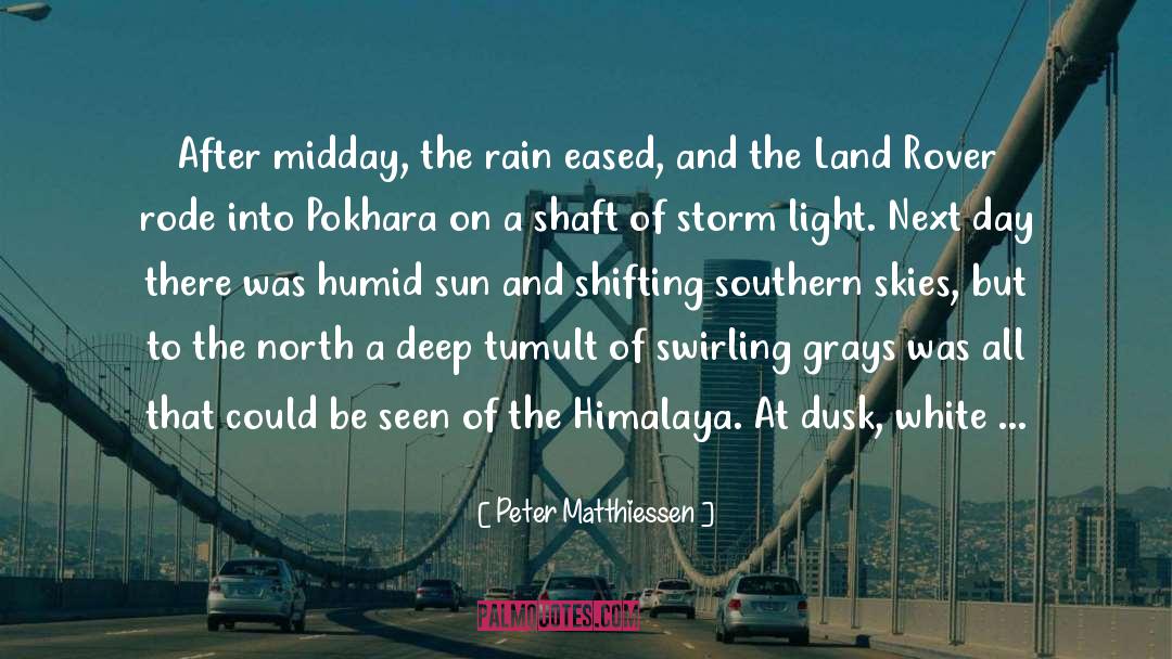 Black Color quotes by Peter Matthiessen