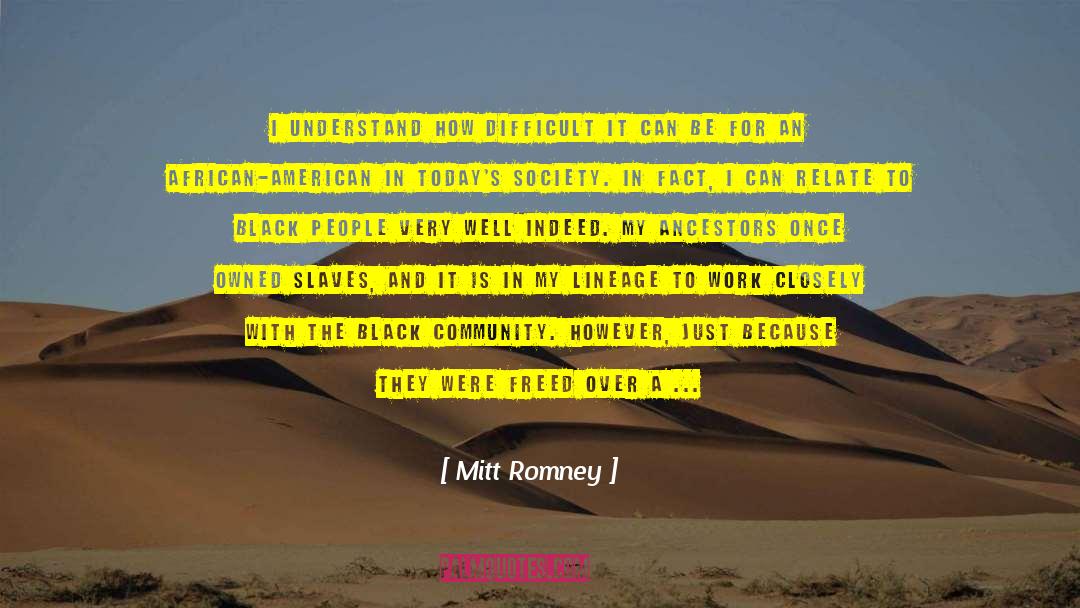 Black Community quotes by Mitt Romney