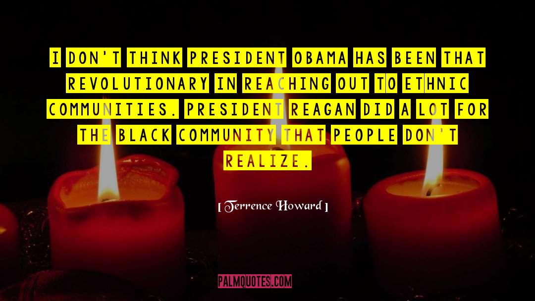 Black Community quotes by Terrence Howard