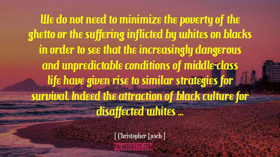 Black Culture quotes by Christopher Lasch