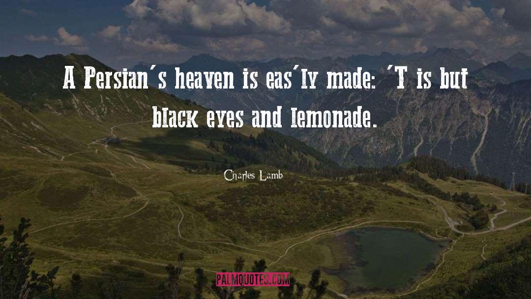 Black Eyes quotes by Charles Lamb