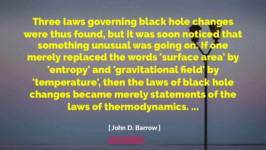 Black Hole quotes by John D. Barrow