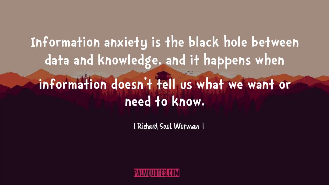 Black Hole quotes by Richard Saul Wurman