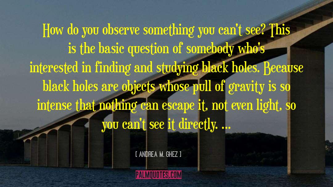 Black Holes quotes by Andrea M. Ghez