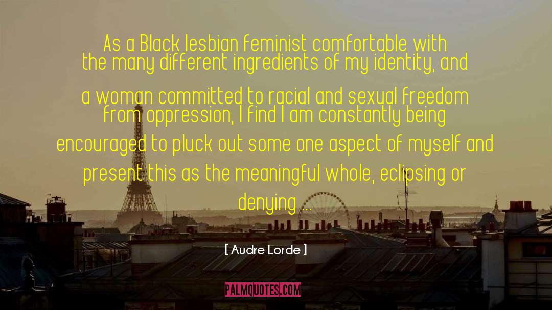 Black Lesbian quotes by Audre Lorde