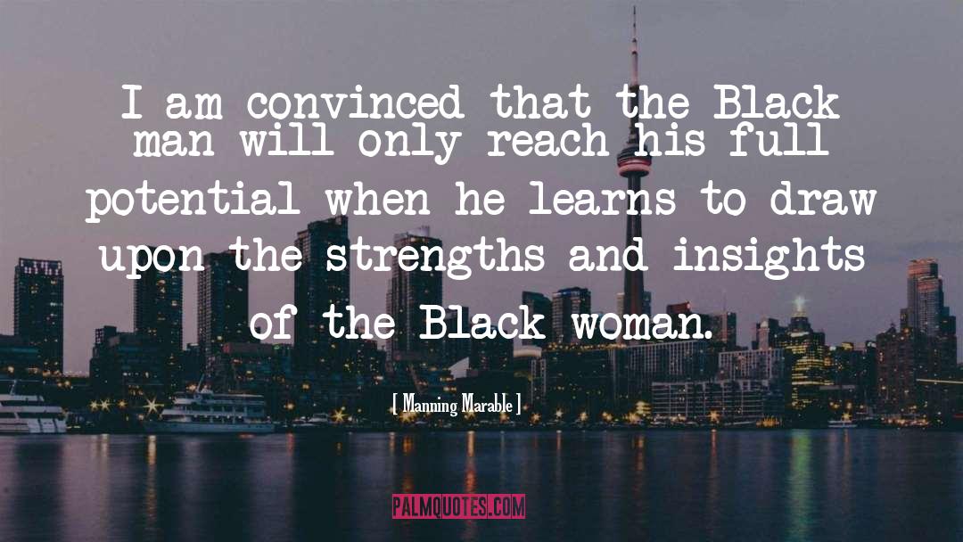 Black Man quotes by Manning Marable