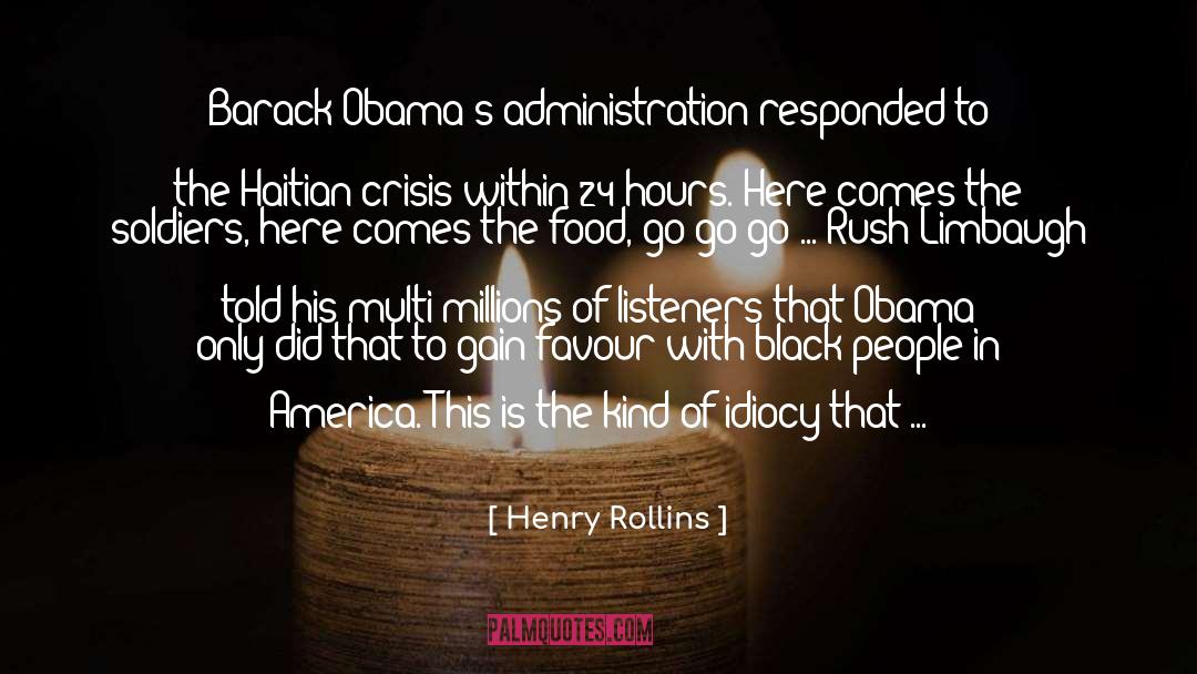 Black People In America quotes by Henry Rollins