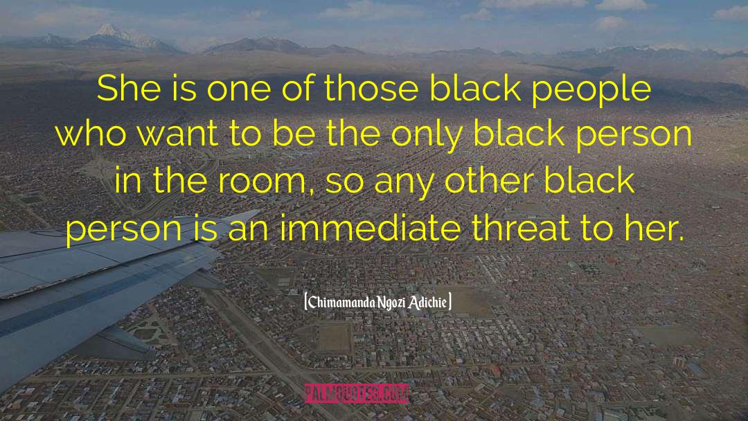 Black Person quotes by Chimamanda Ngozi Adichie