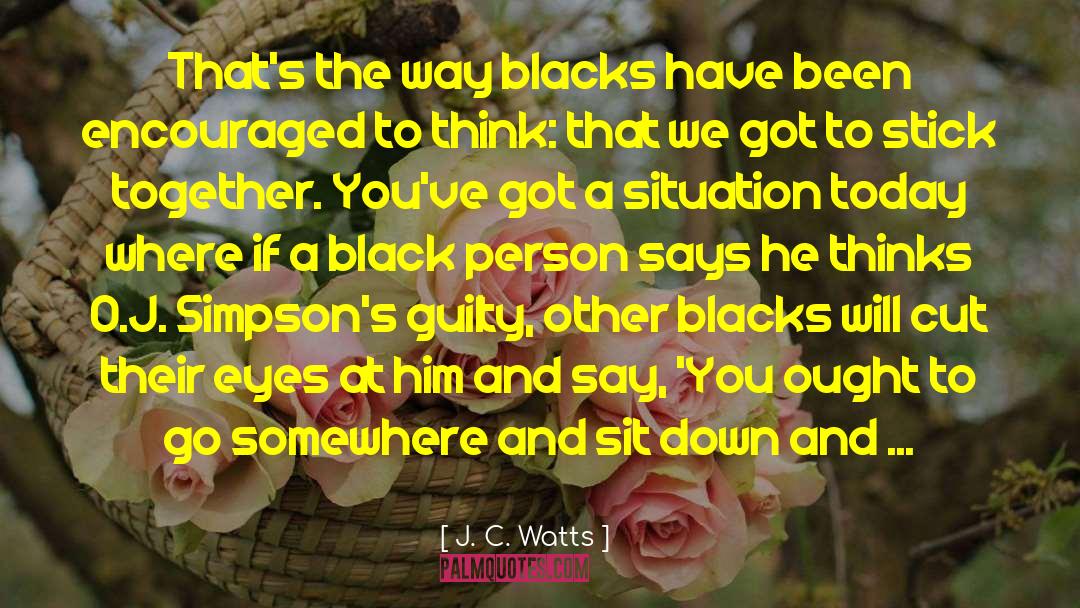 Black Person quotes by J. C. Watts