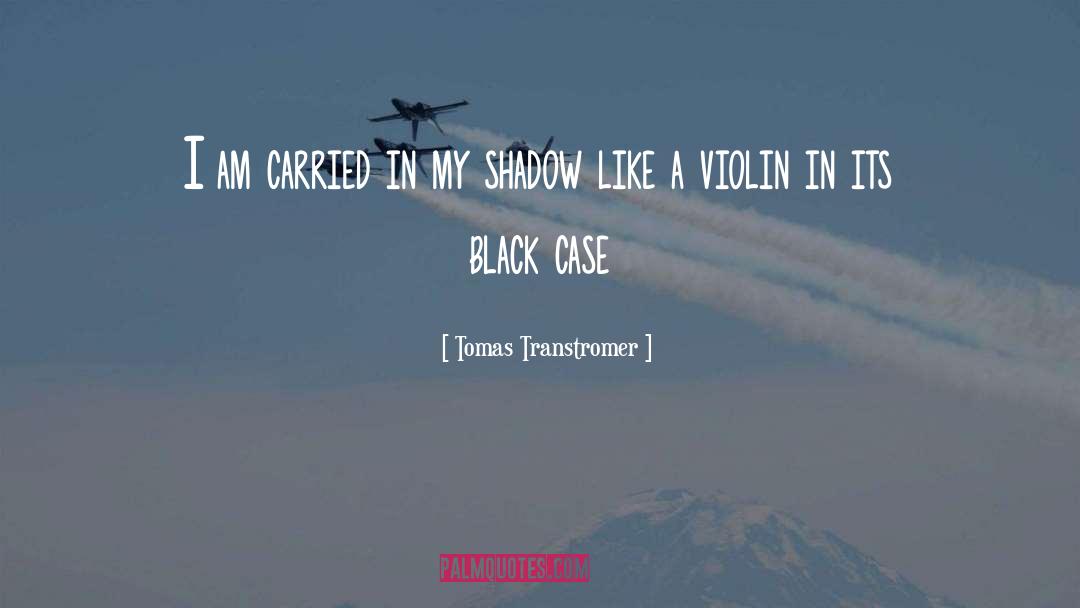 Black quotes by Tomas Transtromer