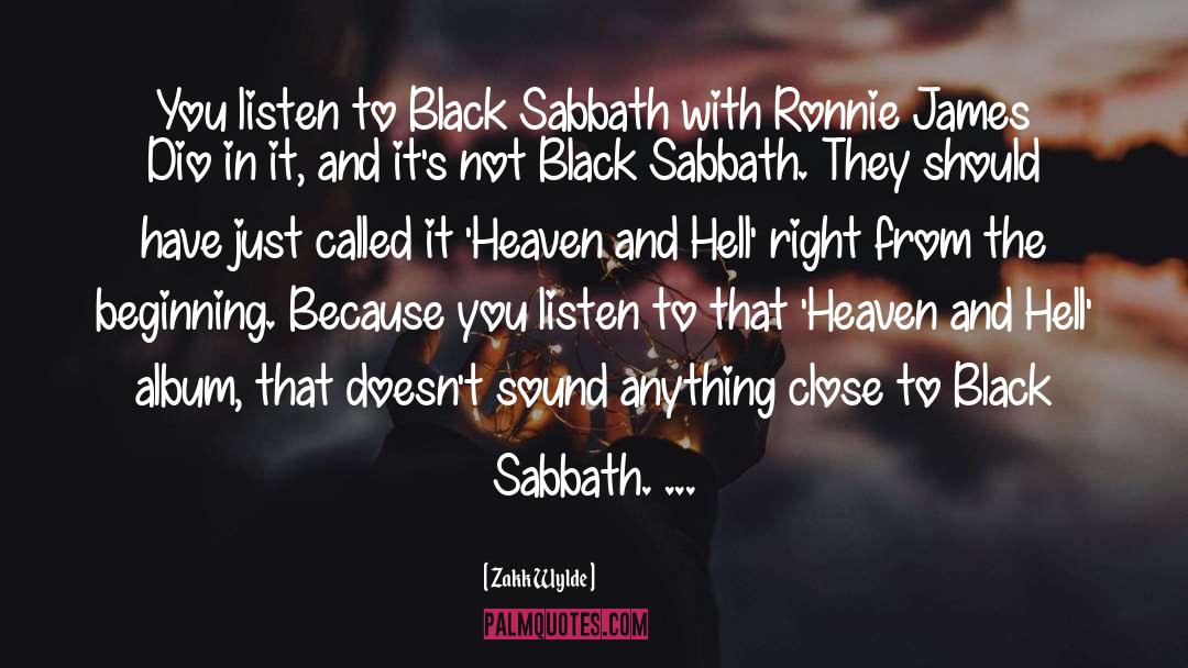 Black Sabbath quotes by Zakk Wylde