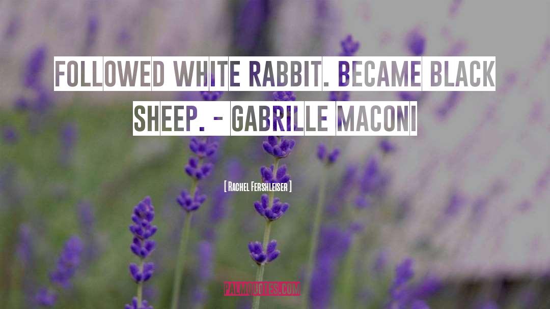 Black Sheep quotes by Rachel Fershleiser