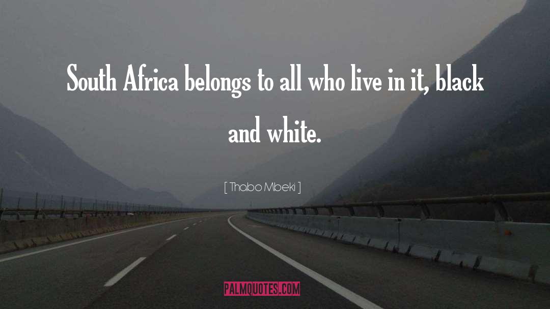 Black White quotes by Thabo Mbeki