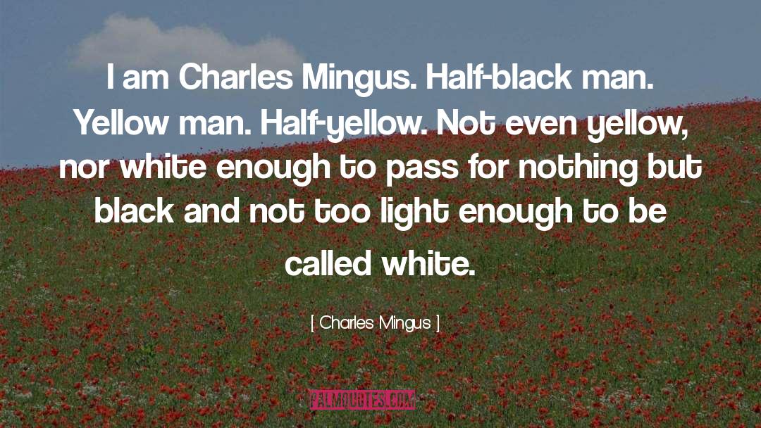 Black White quotes by Charles Mingus