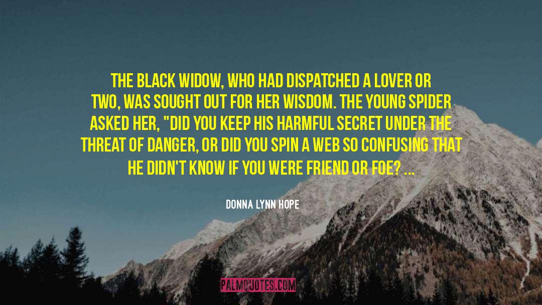 Black Widow quotes by Donna Lynn Hope