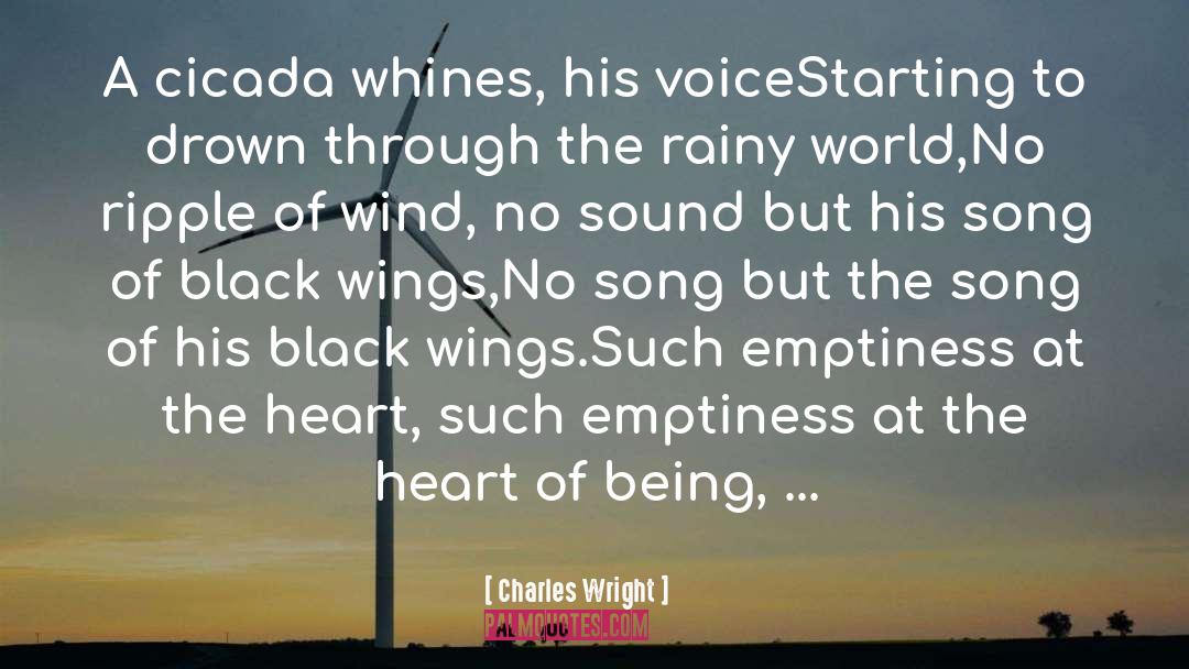 Black Wings Beating quotes by Charles Wright