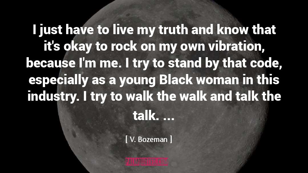 Black Woman quotes by V. Bozeman