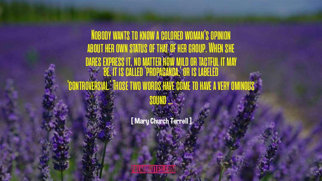 Black Women Author quotes by Mary Church Terrell